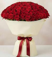 Букет 101 Красная роза Милано в Суровикино
