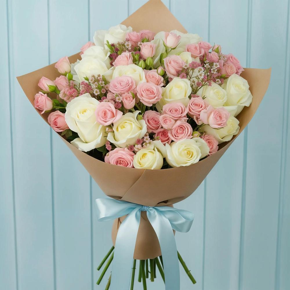 Букет цветов из: Розы в Суровикино