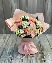 Букет цветов из:  Гвоздики, Розы и Хризантемы в Суровикино